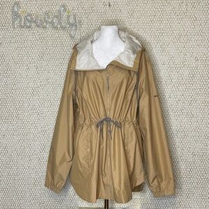 Columbia Lilian Ridge Shell Waterproof Front-Tie Adjustable Jacket NWT Size XXL